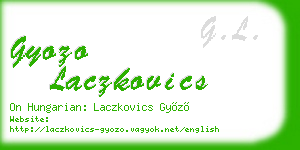 gyozo laczkovics business card